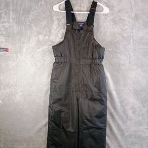 Insulated Falls Creek Unisex Black Ski Bibs Youth Size 14/16 Excellent Condition